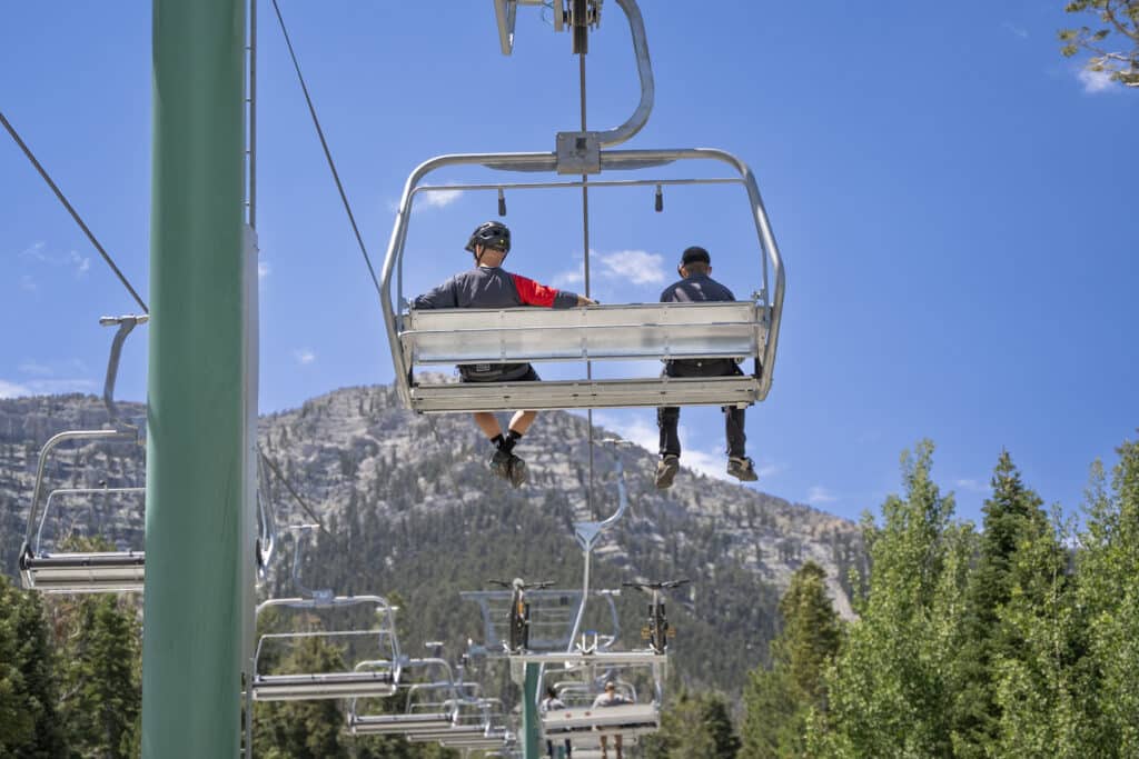 Bike Riders on the Lifts